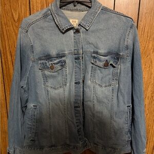 a.n.a Classic Light Blue Jean Jacket